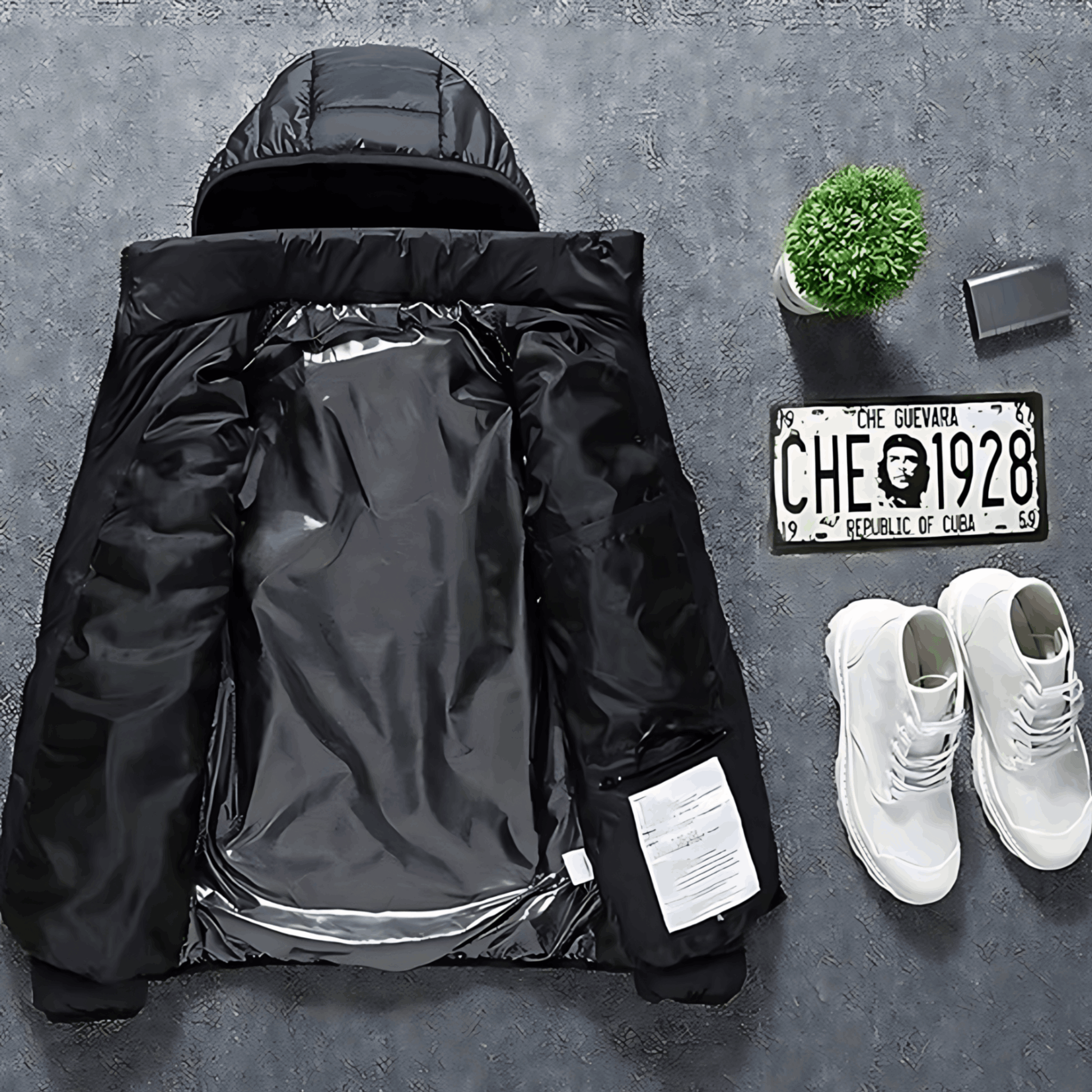 Beheizte Jacke - Kapuze - Puffer - Daunenjacke - Winterjacke für Männer-Chaps Herrenmode