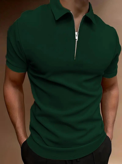 Ben Polo T-Shirt | Herren Stylisches Kurzarmhemd-Armeegrün-S-Chaps Herrenmode