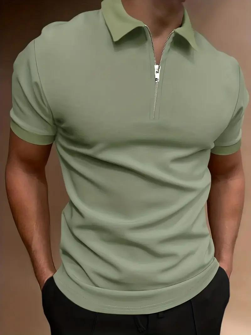 Ben Polo T-Shirt | Herren Stylisches Kurzarmhemd-Hellgrün-S-Chaps Herrenmode