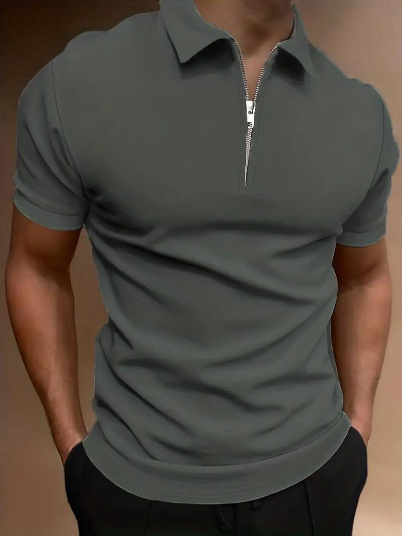 Ben Polo T-Shirt | Herren Stylisches Kurzarmhemd-Staatsgrau-S-Chaps Herrenmode