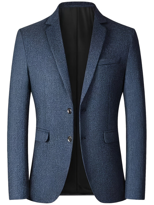 Blazer | Einreihig | Smart Casual | Blazerjacke | Herrenblazer-Blau-XS-Chaps Herrenmode