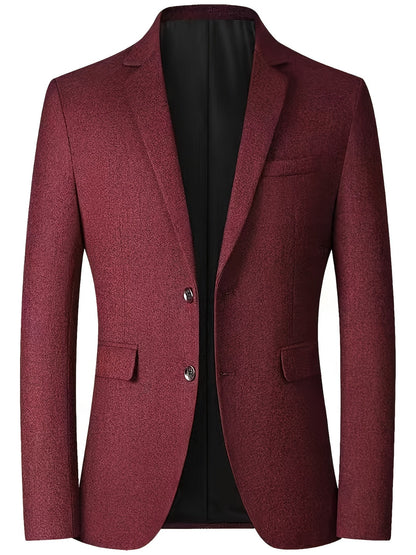 Blazer | Einreihig | Smart Casual | Blazerjacke | Herrenblazer-Rot-XS-Chaps Herrenmode