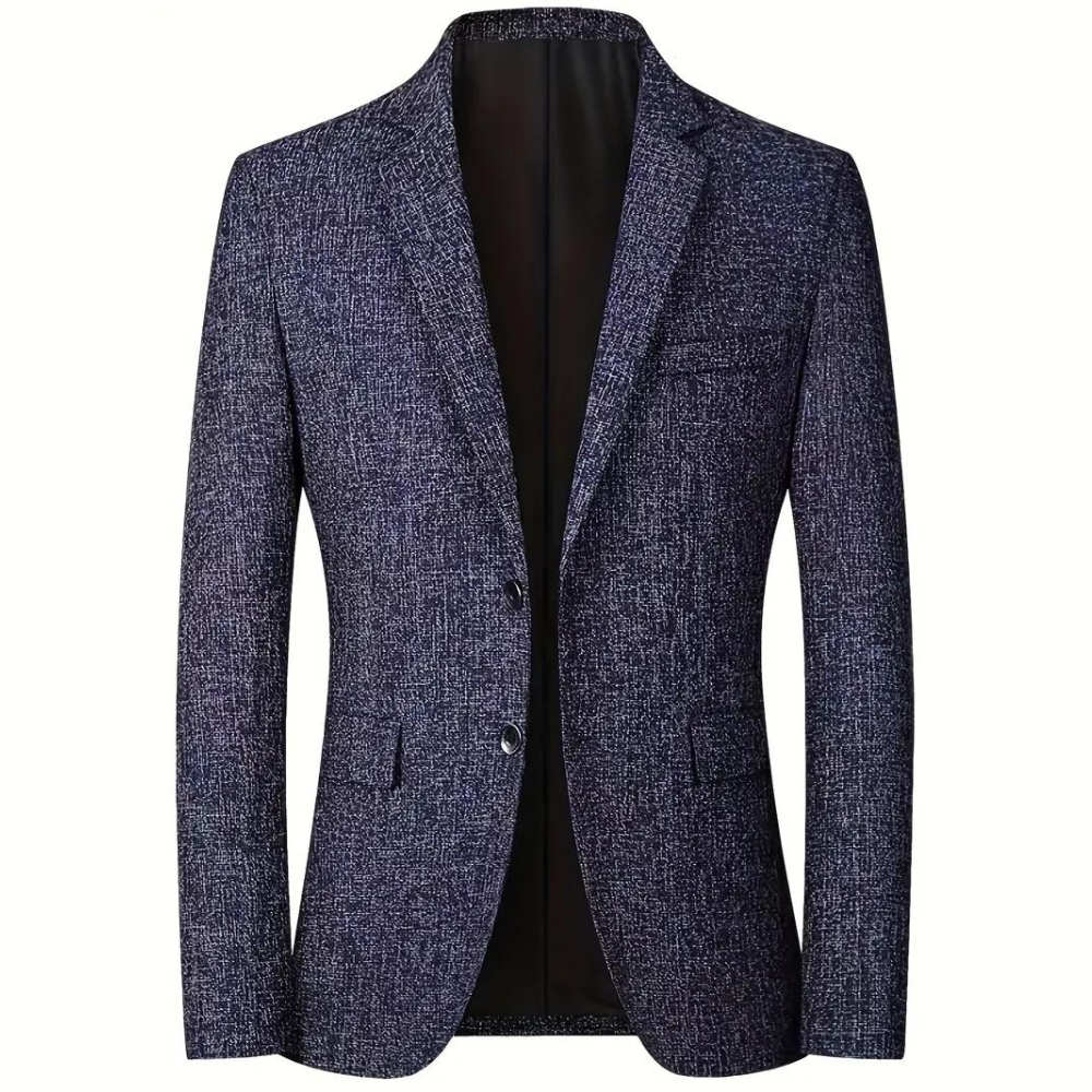 Blazer - Stilvoll - Einreihig - Anzugjacke - Herrenbekleidung-Marineblau-XS-Chaps Herrenmode