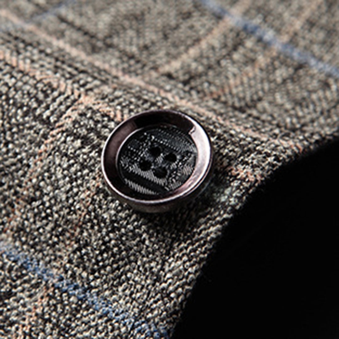 Blazer für Männer - Einreihig - Taschen - Karierter Blazer - Anzugjacke-Chaps Herrenmode