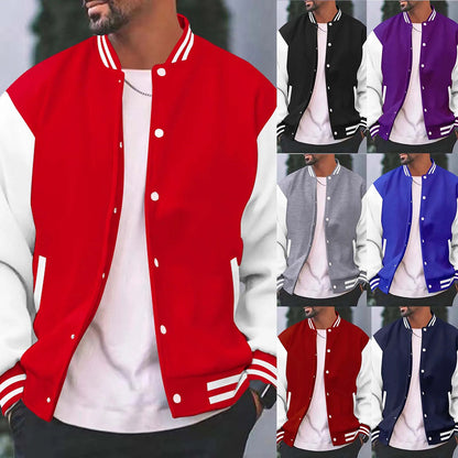 Bomberjacke - Button-Up - Sommer - Baseballjacke - Herrenjacke-Chaps Herrenmode