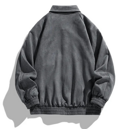 Bomberjacke – Lässige Retro-Jacke für Männer mit Knöpfen und Oversize-Passform-Chaps Herrenmode