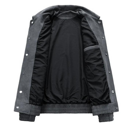 Bomberjacke – Lässige Retro-Jacke für Männer mit Knöpfen und Oversize-Passform-Chaps Herrenmode