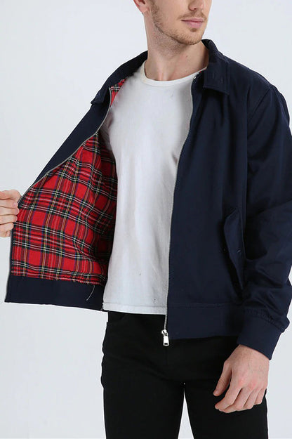 Bomberjacke | Leicht | Mit Reißverschluss | Harrington-Jacke | Herrenjacken-Chaps Herrenmode