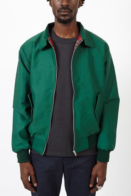 Bomberjacke | Leicht | Mit Reißverschluss | Harrington-Jacke | Herrenjacken-Grün-S-Chaps Herrenmode