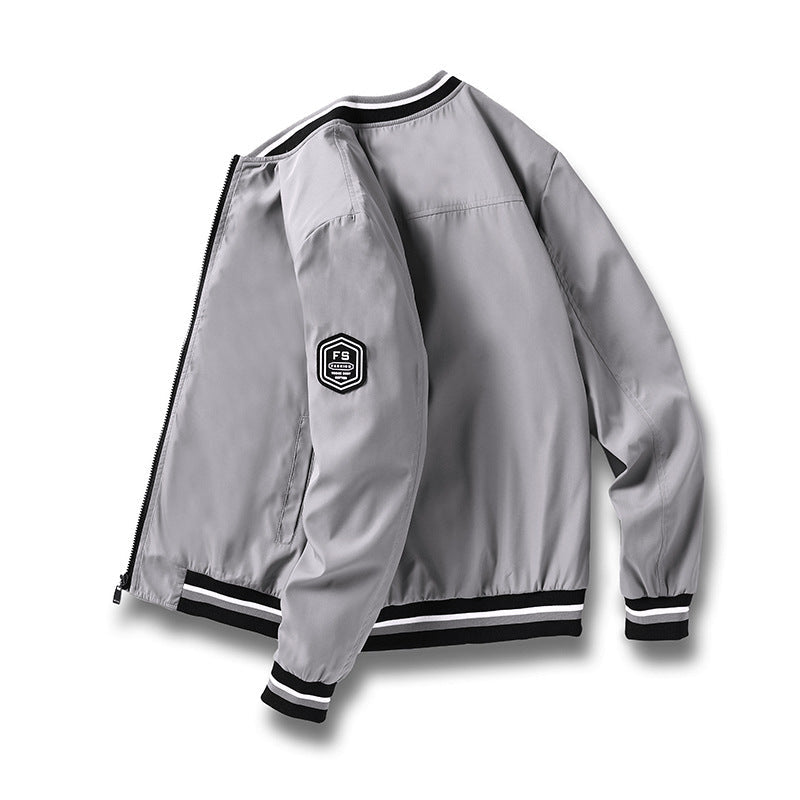 Bomberjacke - Leichte Harrington-Sommerjacke mit Reißverschluss für Männer-Chaps Herrenmode