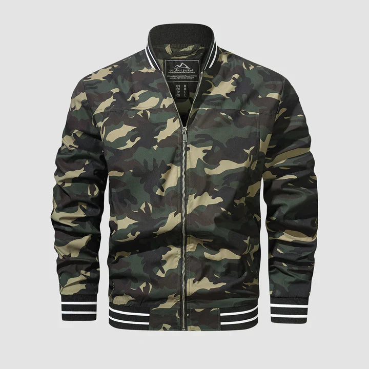Bomberjacke - Leichte Harrington-Sommerjacke mit Reißverschluss für Männer-Chaps Herrenmode