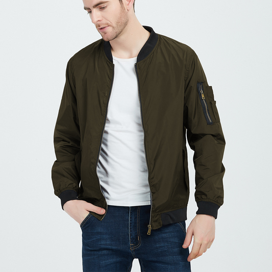 Bomberjacke | Reißverschluss | Leicht | Sommerjacke | Herrenjacke-Chaps Herrenmode