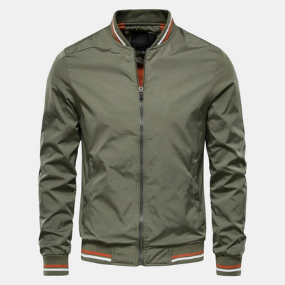 Bomberjacke | Reißverschluss | Taillenlänge | Harrington-Jacke | Herrenjacke-Grün-M-Chaps Herrenmode