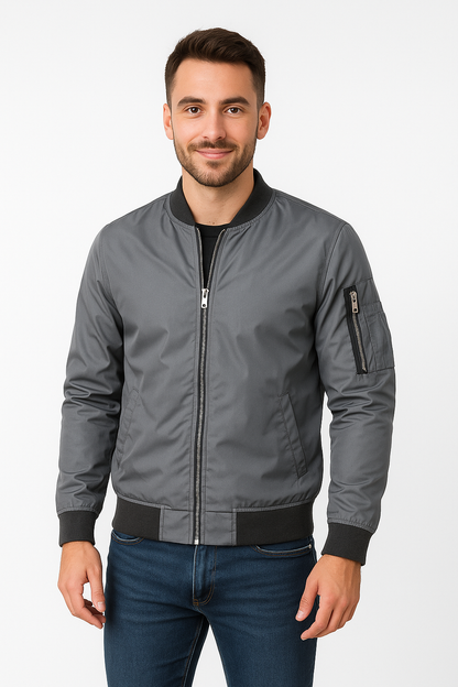 Bomberjacke | Reißverschluss | Winddicht | Sommerjacke | Herrenjacke-Chaps Herrenmode