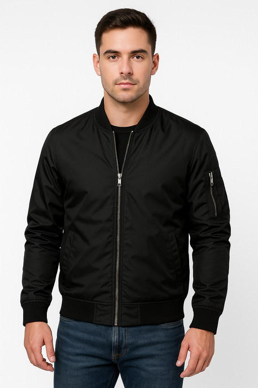 Bomberjacke | Reißverschluss | Winddicht | Sommerjacke | Herrenjacke-Chaps Herrenmode