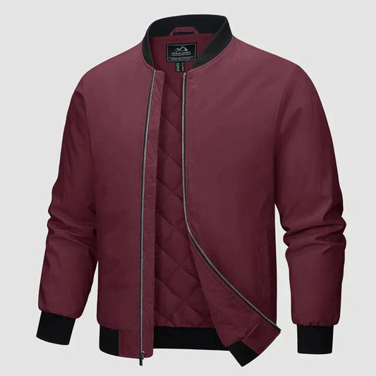 Bomberjacke | Steppfutter | Reißverschluss | Winter-Bomberjacke | Herrenjacke-Weinrot-S-Chaps Herrenmode