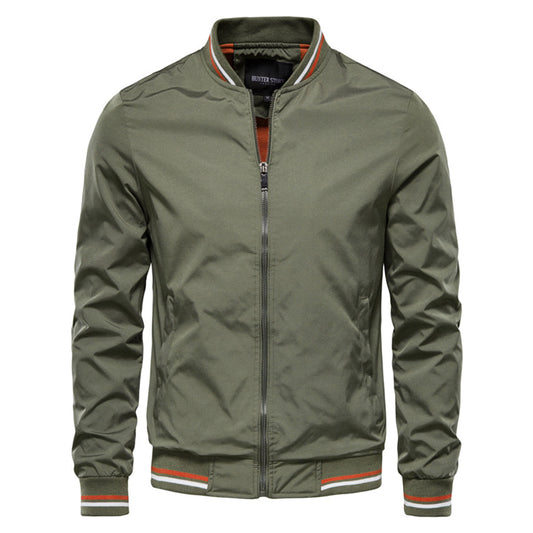 Bomberjacke - Winddichte Zip-Up Sommerjacke für Männer-Armeegrün-XS-Chaps Herrenmode