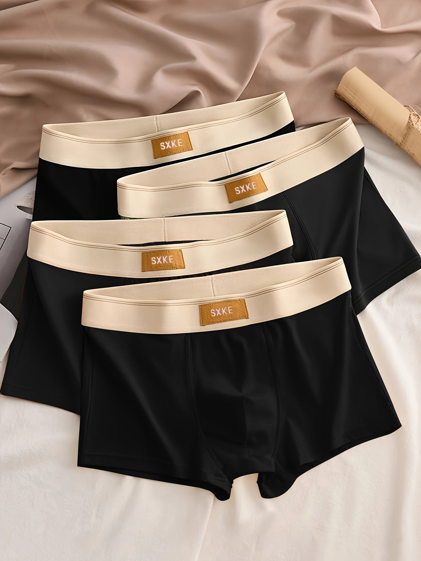 Boxershorts - Bequem - Stretch - Boxershorts - Herrenunterwäsche-Schwarz-S(46)-Chaps Herrenmode