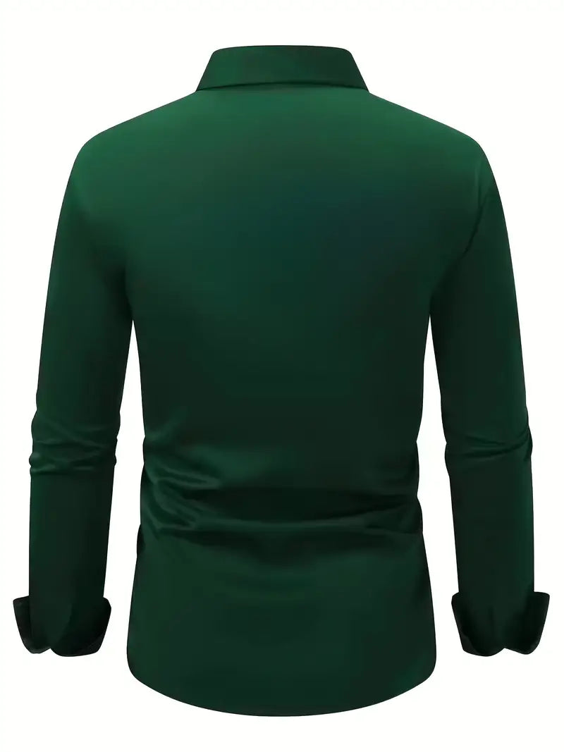 Bügelfreies Hemd | Knitterfrei | Slim Fit | Button-Up Hemd | Herrenhemden-Chaps Herrenmode