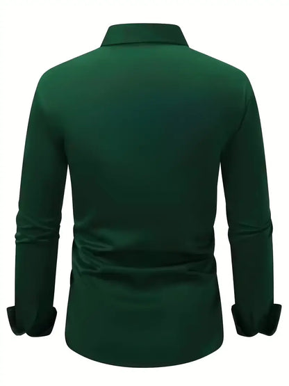 Bügelfreies Hemd | Knitterfrei | Slim Fit | Button-Up Hemd | Herrenhemden-Chaps Herrenmode