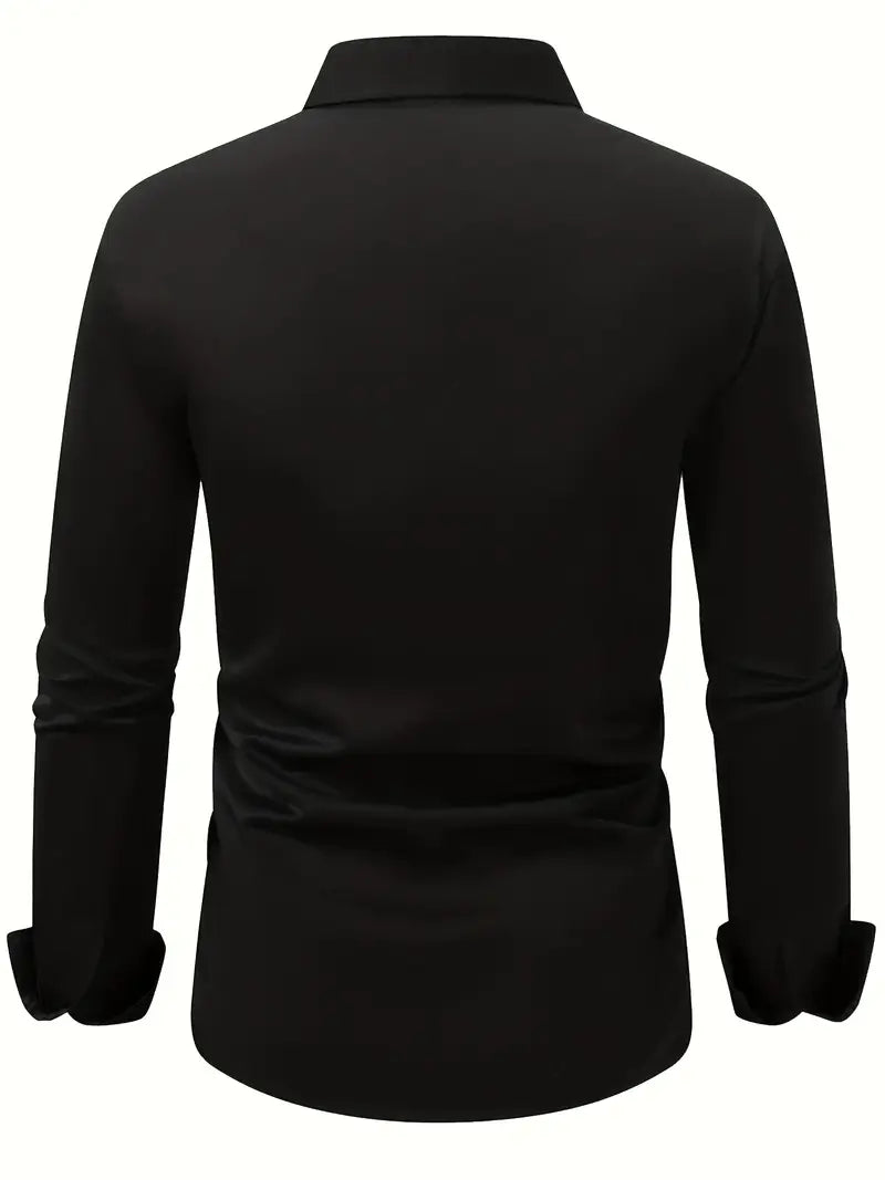 Bügelfreies Hemd | Knitterfrei | Slim Fit | Button-Up Hemd | Herrenhemden-Chaps Herrenmode