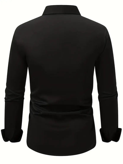 Bügelfreies Hemd | Knitterfrei | Slim Fit | Button-Up Hemd | Herrenhemden-Chaps Herrenmode