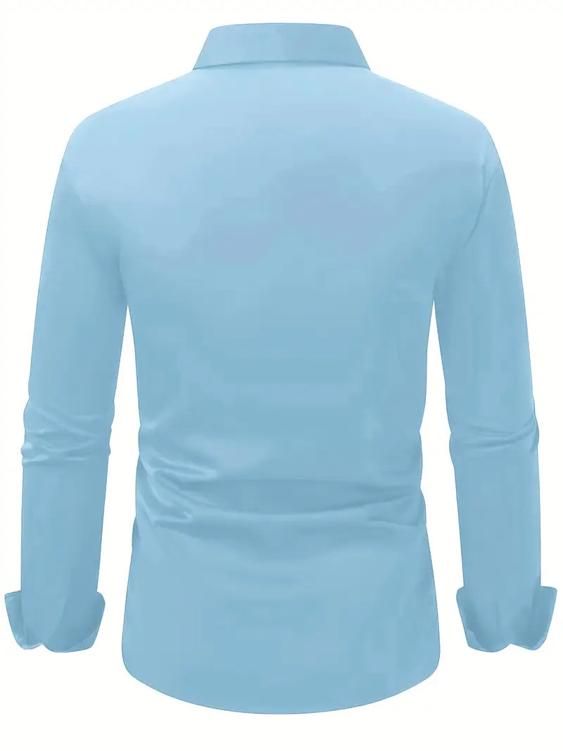 Bügelfreies Hemd | Knitterfrei | Slim Fit | Button-Up Hemd | Herrenhemden-Chaps Herrenmode