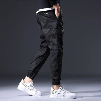Cargo Jogger - Herren Camouflage Kordelzug Skinny Cargohose-Chaps Herrenmode