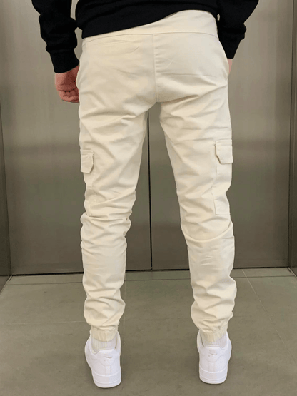 Cargo Jogger - Slim Fit - Kordelzug - Cargohosen - Herrenhosen-Chaps Herrenmode