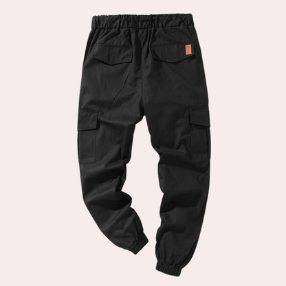 Cargo Joggers – Elastischer Bund – Kordelzug – Cargohosen – Herrenhosen-Chaps Herrenmode