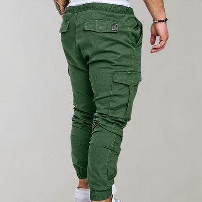 Cargo Joggers – Elastischer Bund – Kordelzug – Cargohosen – Herrenhosen-Chaps Herrenmode