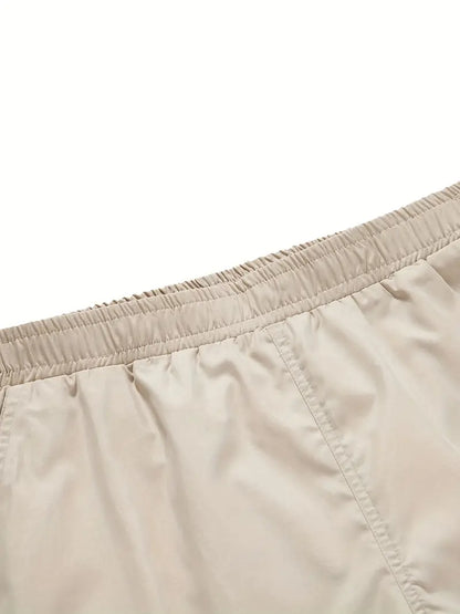 Cargo-Shorts | Beige | Lockere Passform | Lange Shorts | Herrenshorts-Chaps Herrenmode