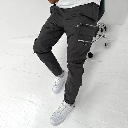 Cargohosen | Bequem | Taschen | Cargojogginghosen | Herrenhosen-Schwarz-S-Chaps Herrenmode