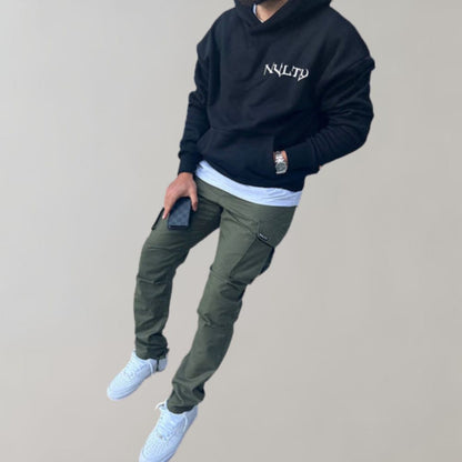 Cargohosen – Lässig – Locker sitzend – Gerade geschnittene Cargohosen – Herrenhosen-Chaps Herrenmode