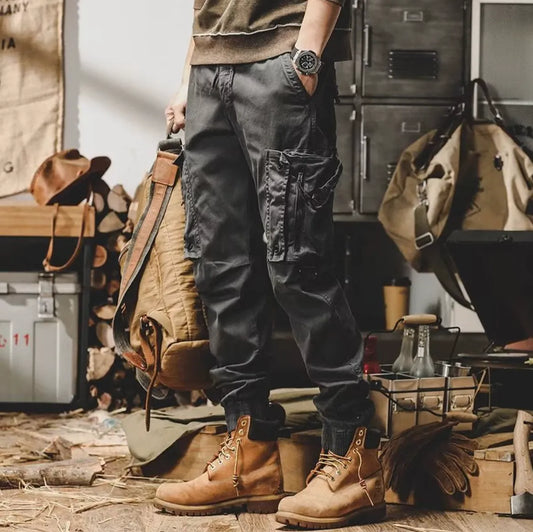 Cargohosen | Tactical | Taschen | Cargo-Jogginghosen | Cargohosen für Herren-Grau-XS-Chaps Herrenmode