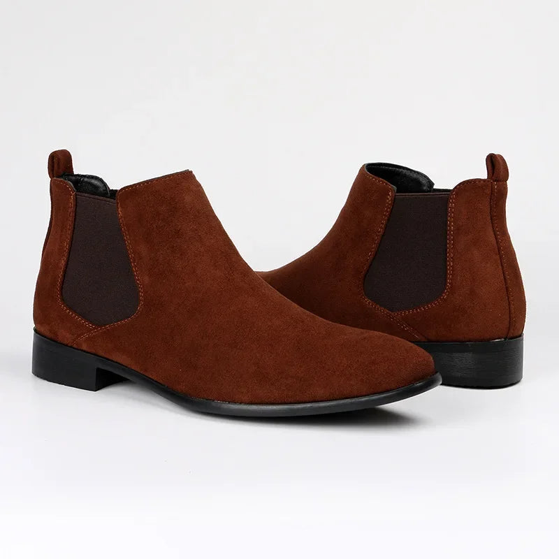 Chelsea Boots - Herren Schlupfstiefel aus Wildleder-Chaps Herrenmode