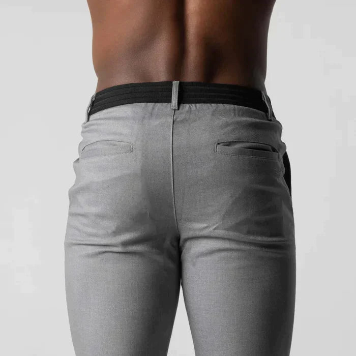Chino-Hose | Elastische Taille | Stretch | Slim-Fit-Chinos | Herrenhose-Chaps Herrenmode