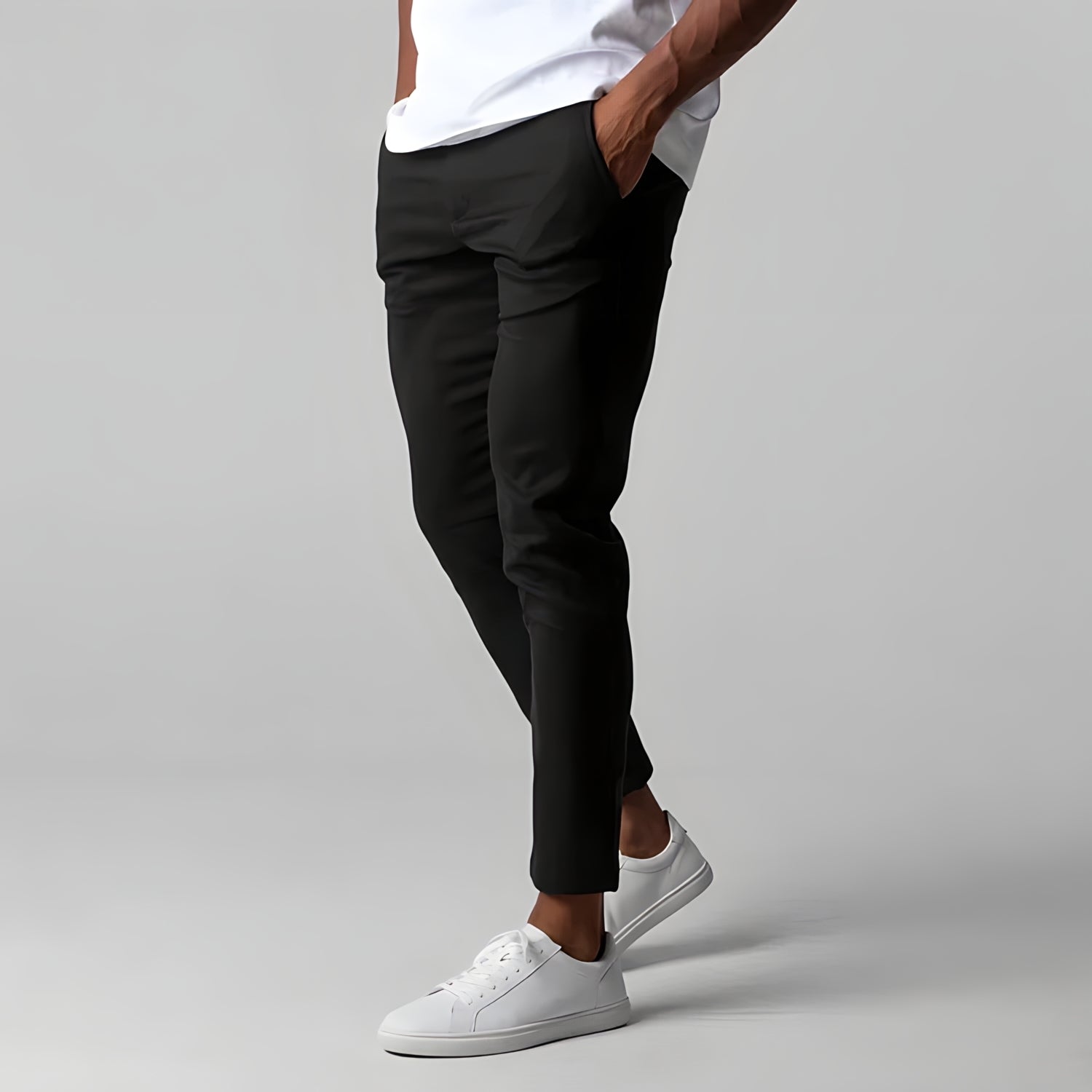 Chino Hosen | Elastische Taille | Stretchy | Skinny Chinos | Herren Chinos-Chaps Herrenmode