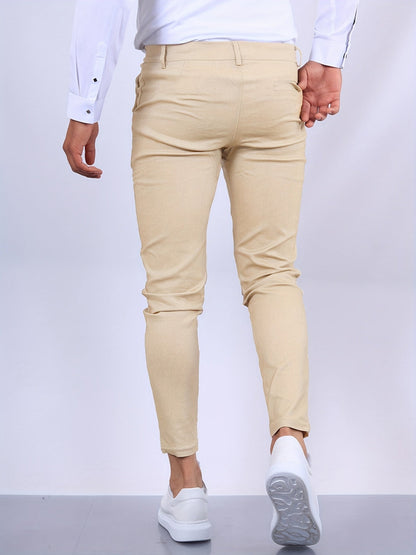 Chinos | Schmal geschnitten | Stretch | Chino-Hosen | Schmale Chinos für Männer-Chaps Herrenmode
