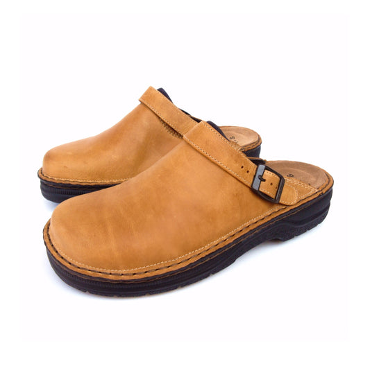 Clogs – Orthopädische Slipper für Männer mit Plateau und Fersenriemen-Beige-38-Chaps Herrenmode