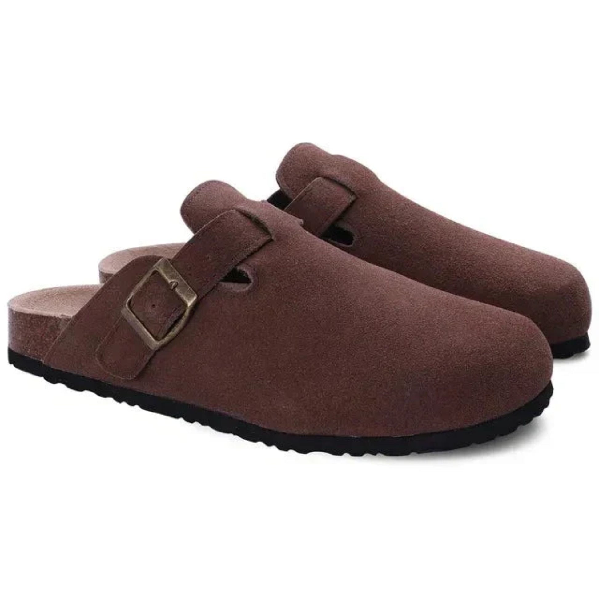 Clogs | Slip-On | Orthopädische | Wildleder Clogs | Herrenschuhe-Bordeaux-35-Chaps Herrenmode