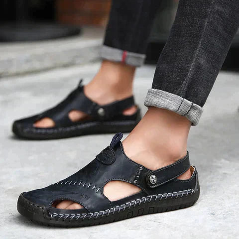 Clogs – Slip-Ons – Orthopädische Schuhe – Ledersandalen – Herrenschuhe-Chaps Herrenmode