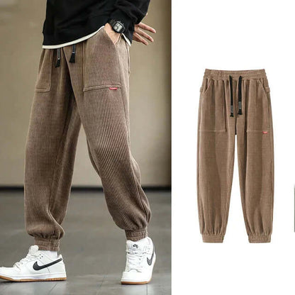 Cord-Jogginghose | Locker sitzend | Kordelzug | Jogginghose | Herrenhose-Chaps Herrenmode