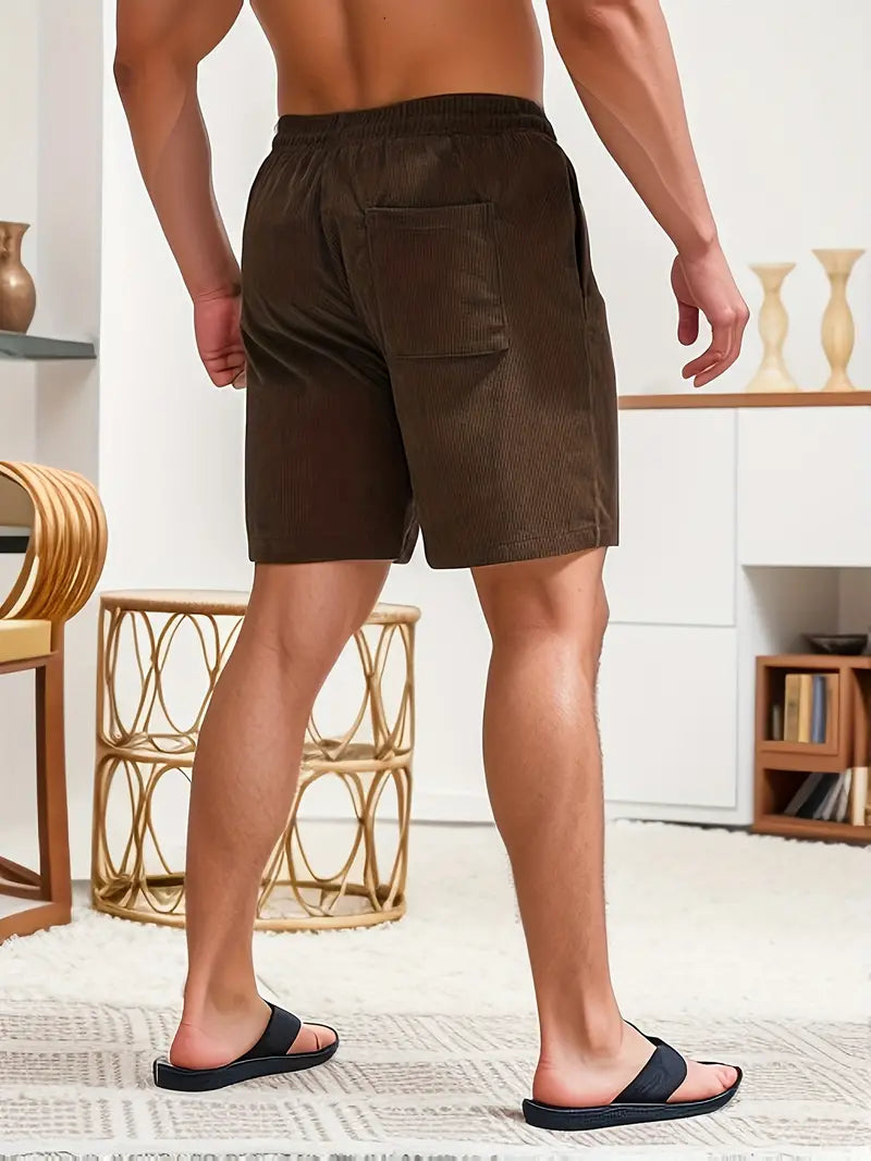 Cord Shorts - Cord Shorts für Männer mit elastischer Taille für den Sommer-Chaps Herrenmode