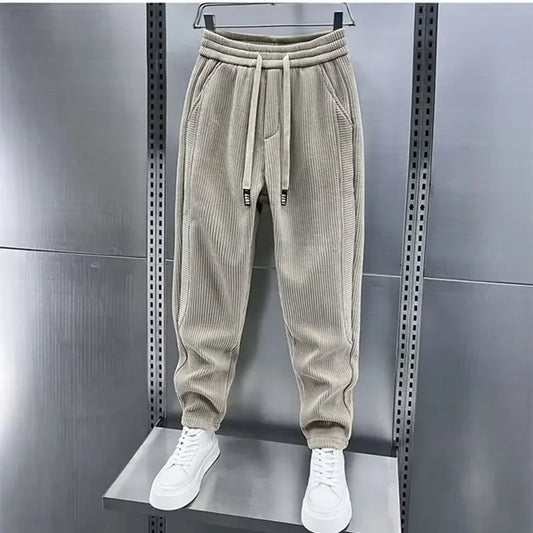 Cordhose – Herrenhose mit elastischem Bund, lockerer Passform und weiten Beinen-Chaps Herrenmode
