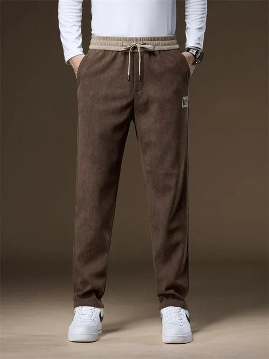 Cordhose - Kordelzug - Gerades Bein - Jogginghose - Herren Jogger-Kaffee-S-Chaps Herrenmode