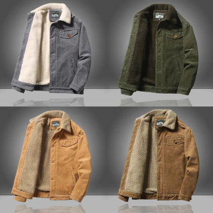 Cordjacke - Casual - Fleece gefüttert - Winterjacke - Herrenjacke-Chaps Herrenmode