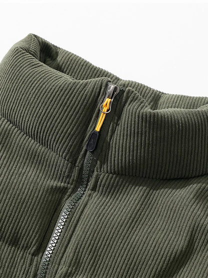 Cordjacke – Warm – Wattiert – Pufferjacke – Winterjacke für Herren-Chaps Herrenmode