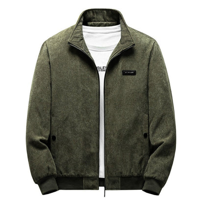 Cordjacke | mit Fleece gefüttert | mit Reißverschluss | Jacke mit Sherpa | Bomberjacke für Herren-Chaps Herrenmode