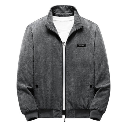 Cordjacke | mit Fleece gefüttert | mit Reißverschluss | Jacke mit Sherpa | Bomberjacke für Herren-Chaps Herrenmode